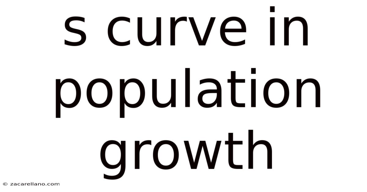 S Curve In Population Growth