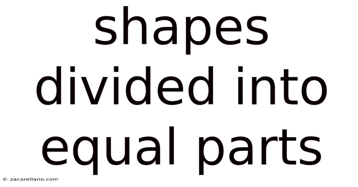 Shapes Divided Into Equal Parts