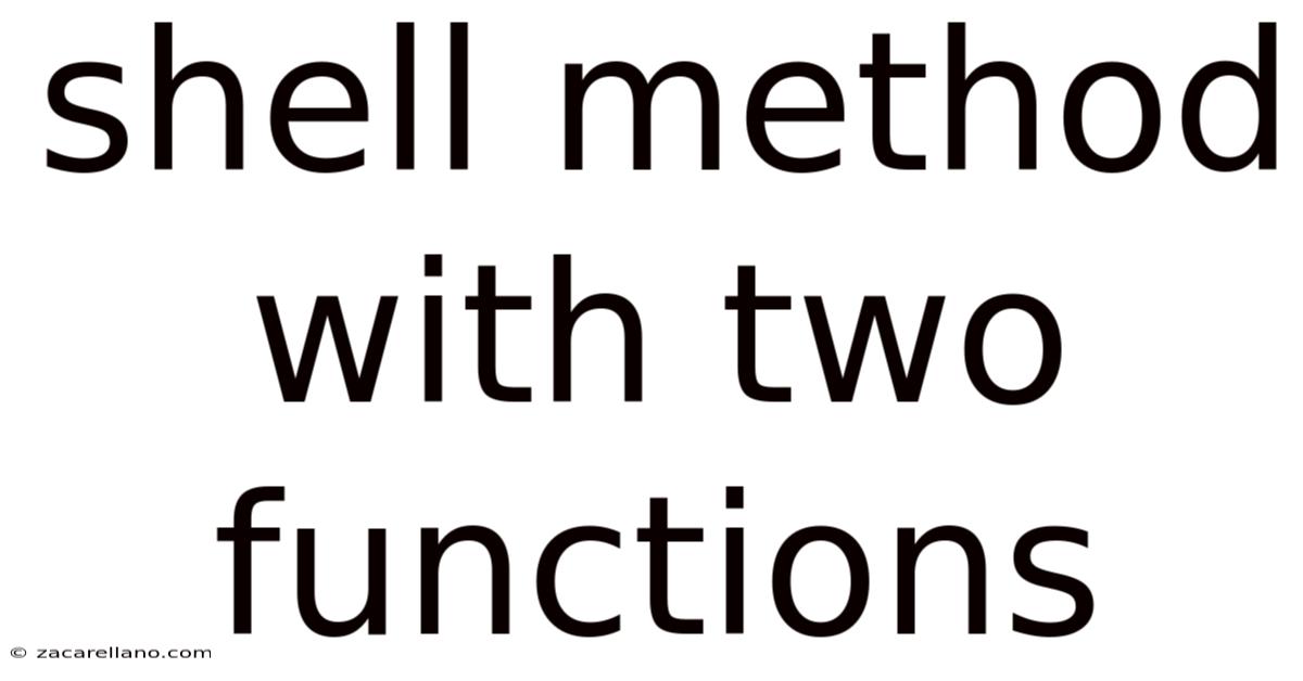 Shell Method With Two Functions