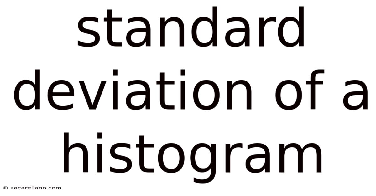 Standard Deviation Of A Histogram