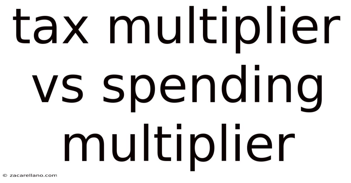 Tax Multiplier Vs Spending Multiplier