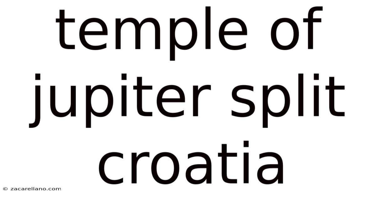 Temple Of Jupiter Split Croatia