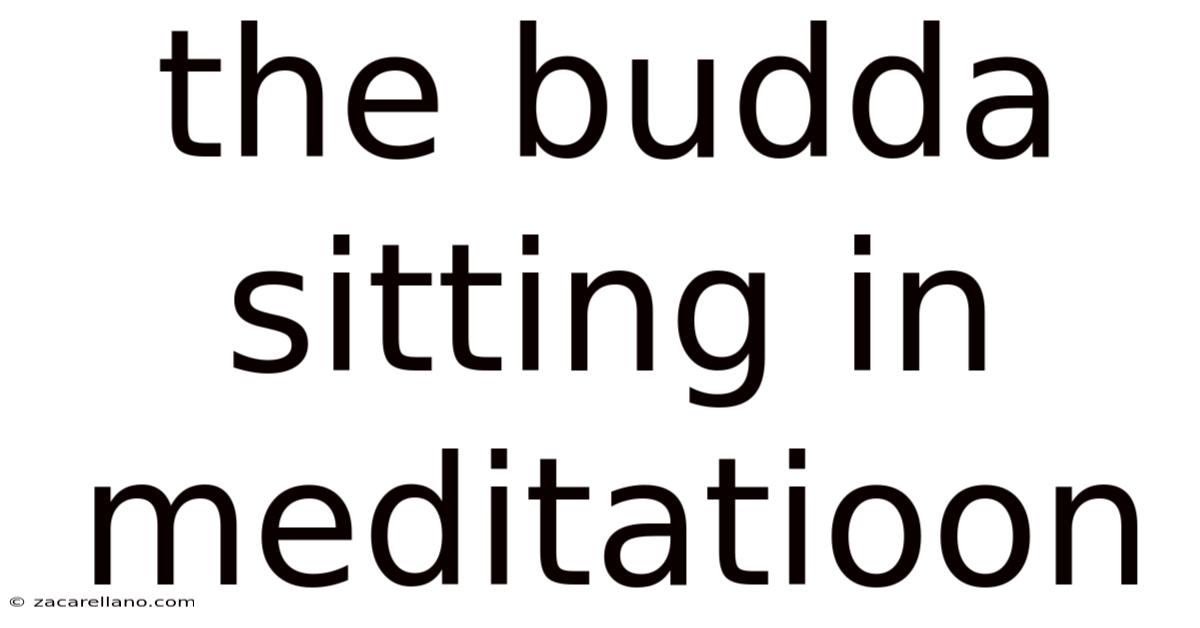 The Budda Sitting In Meditatioon