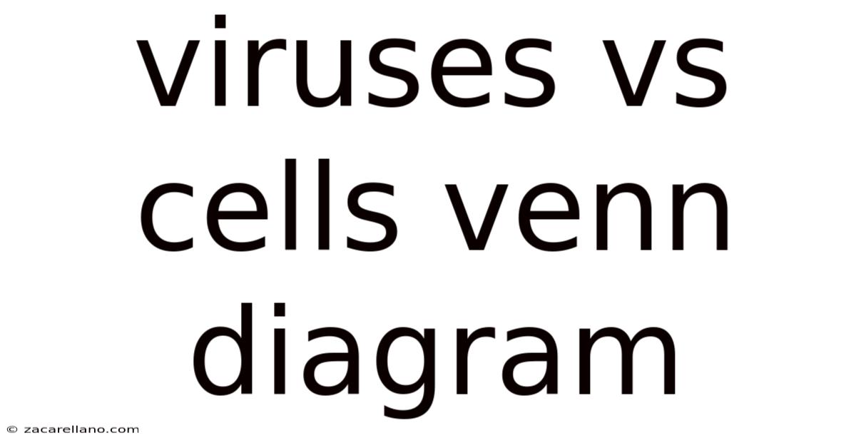 Viruses Vs Cells Venn Diagram