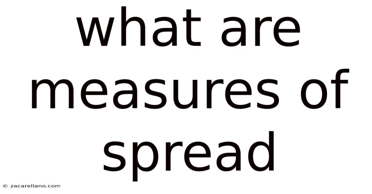 What Are Measures Of Spread