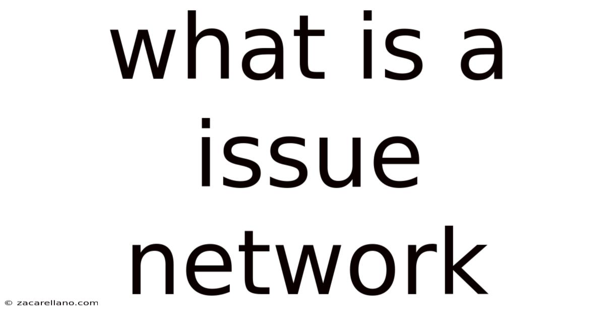 What Is A Issue Network