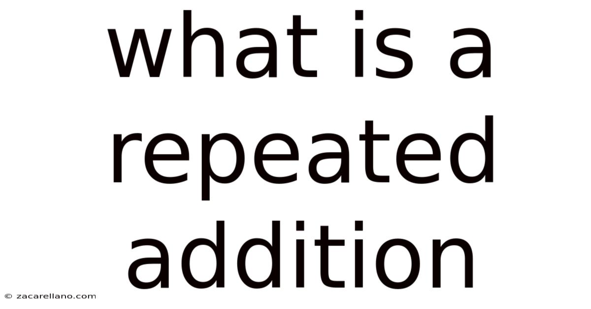 What Is A Repeated Addition