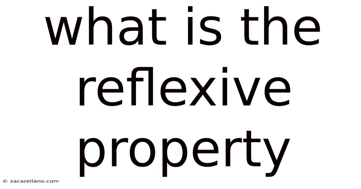 What Is The Reflexive Property