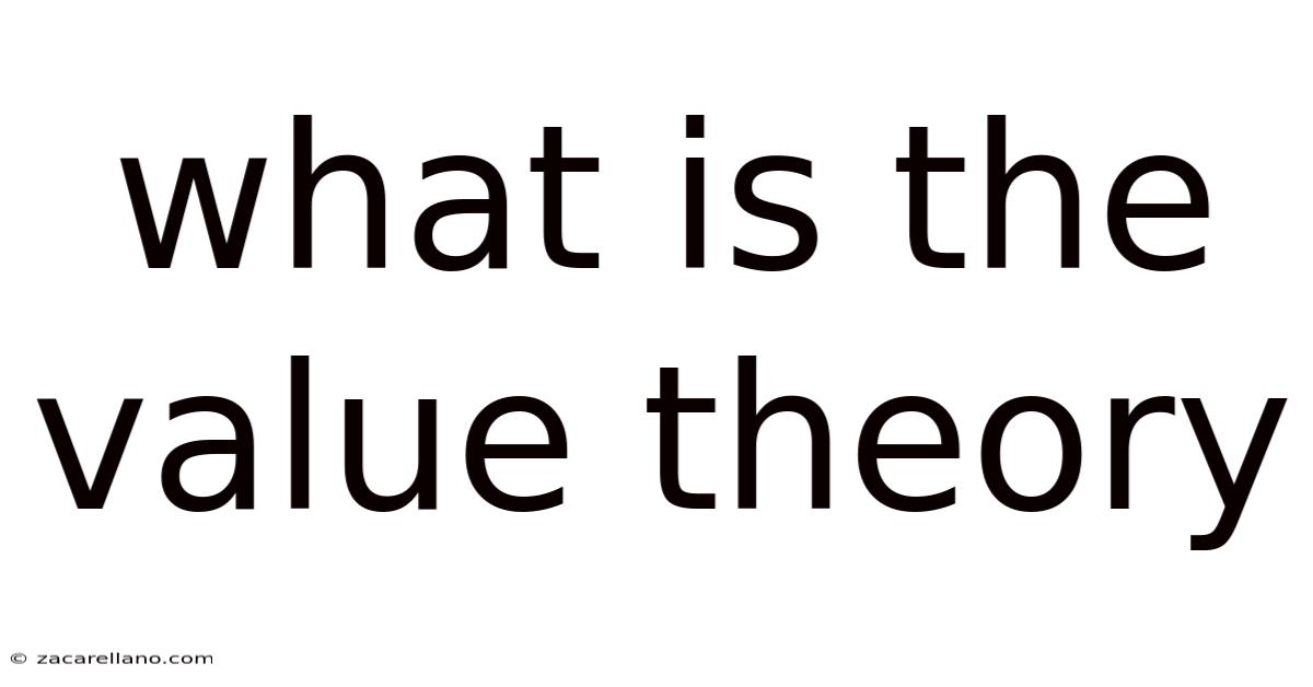 What Is The Value Theory