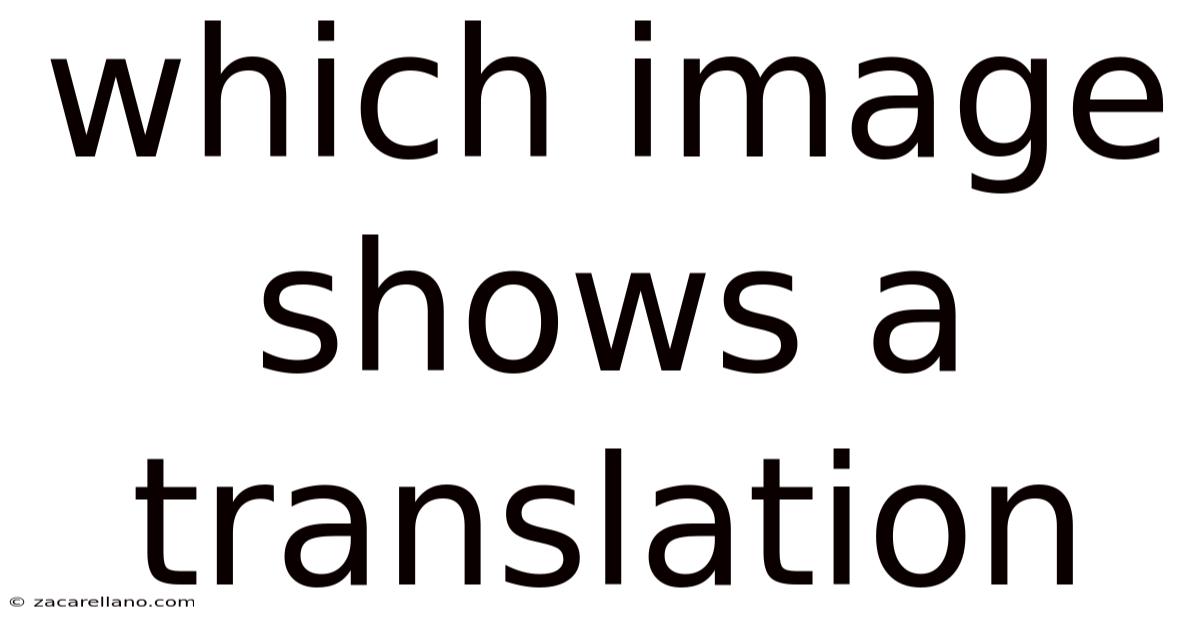 Which Image Shows A Translation