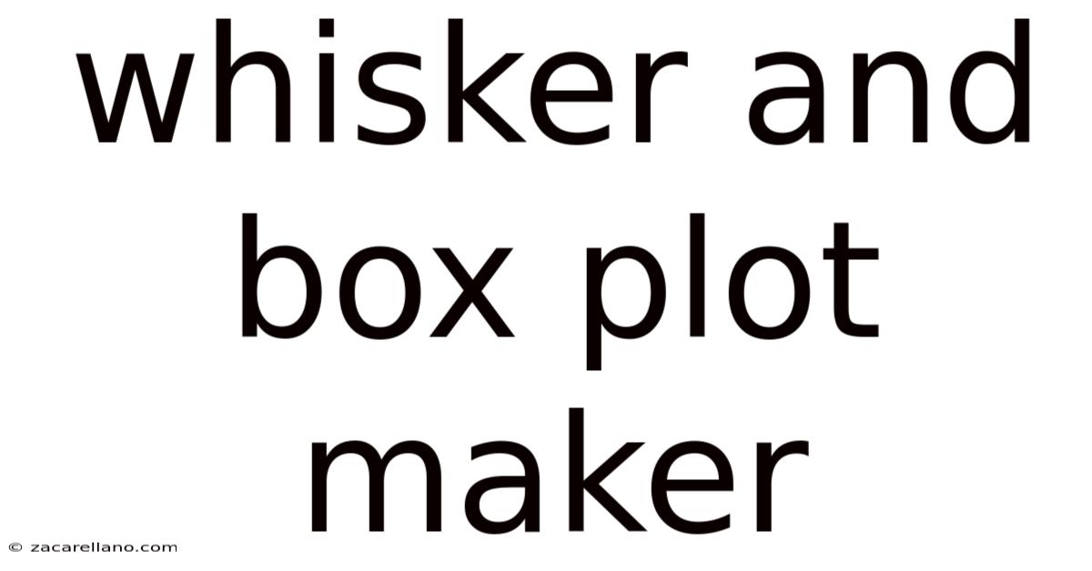 Whisker And Box Plot Maker