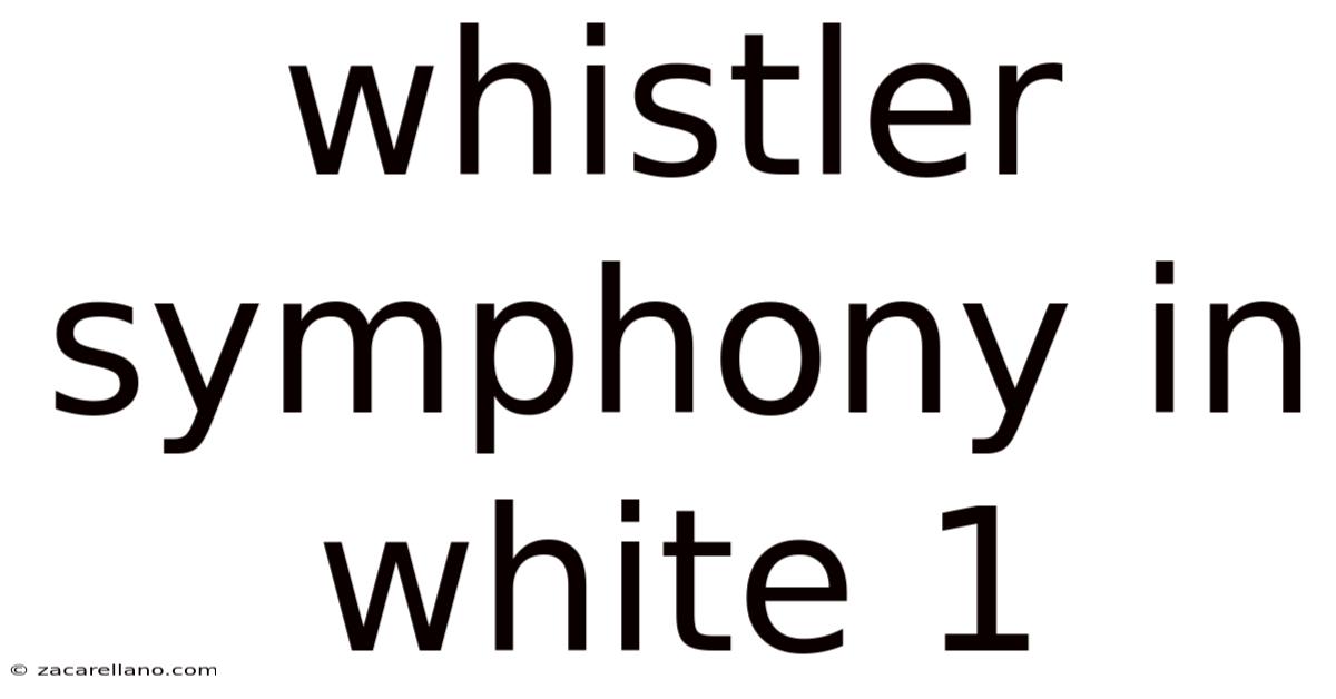 Whistler Symphony In White 1